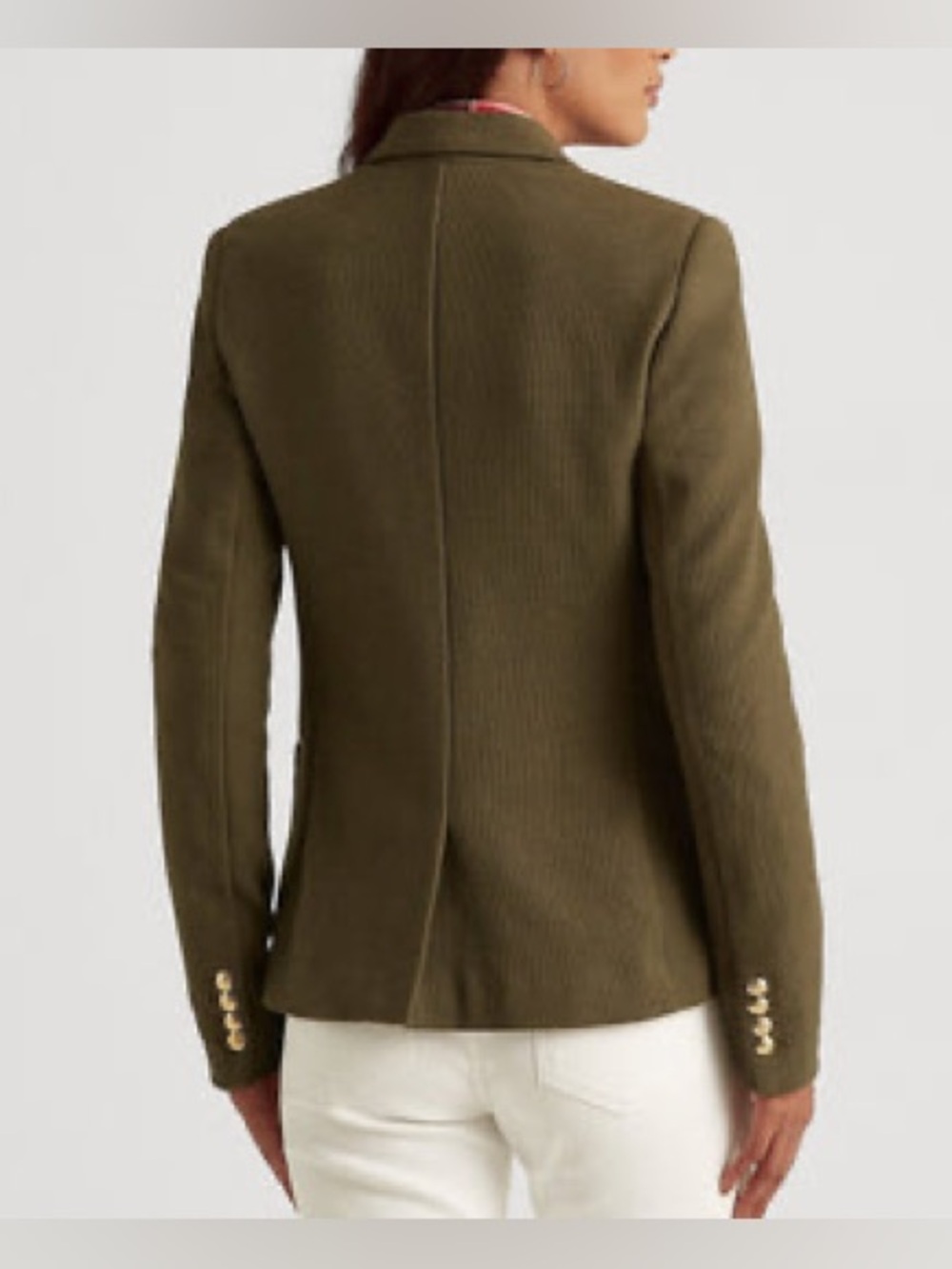 ♥️♥️♥️ Lauren Ralph Lauren Bullion Jacquard Blazer in Green size M - Picture 7 of 10